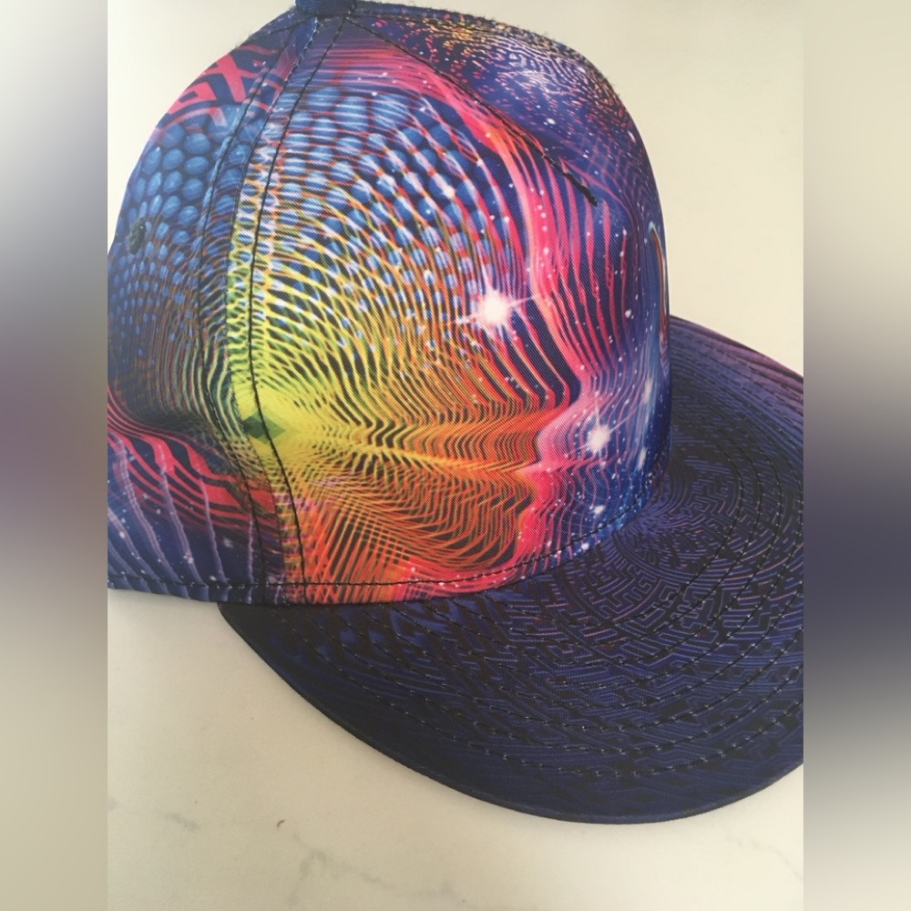 Alternative Intelligence Psychedelic Hat Flat Sac… - image 2